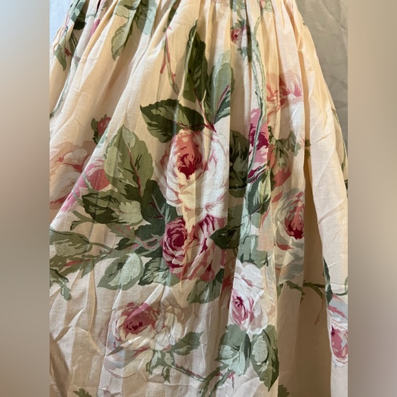 VINTAGE AVON Classy Spring Summer Cottagecore Floral Pink Maxi Skirt - Picture 6 of 8